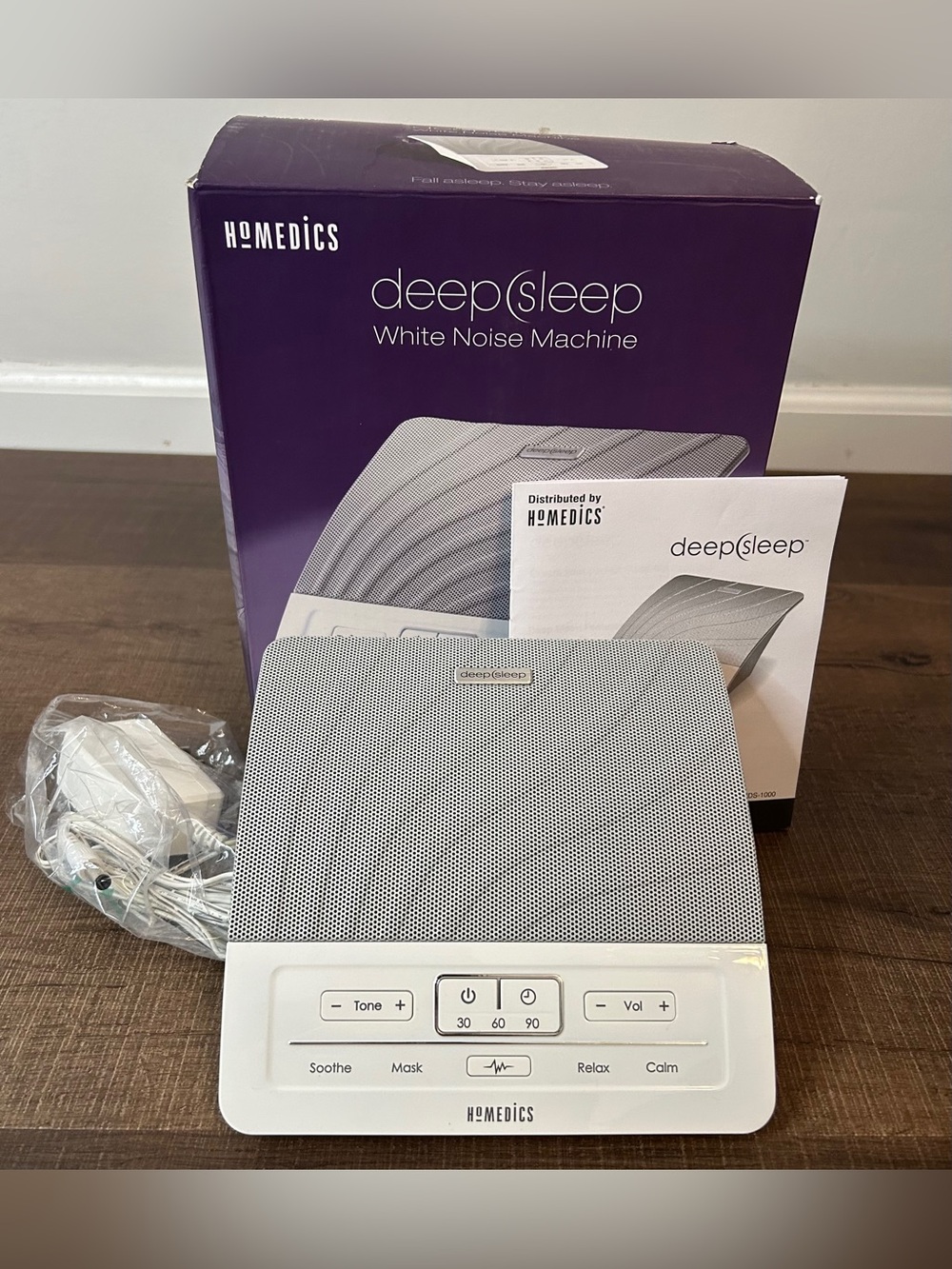 Homedics HDS-1000 White Noise Sound Therapy Machine for Deep Sleep Open Box